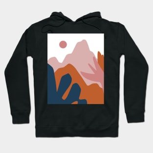 Mountains sunset landscape Hoodie